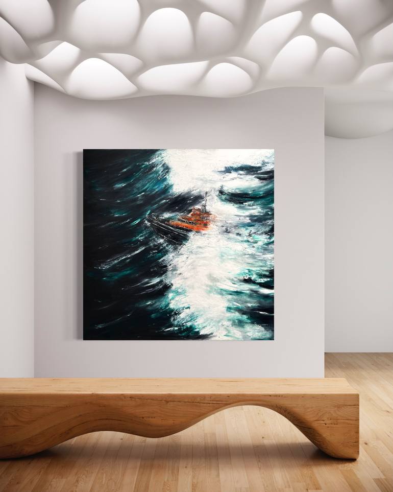 Original Abstract Expressionism Abstract Painting by Fiona J Rose