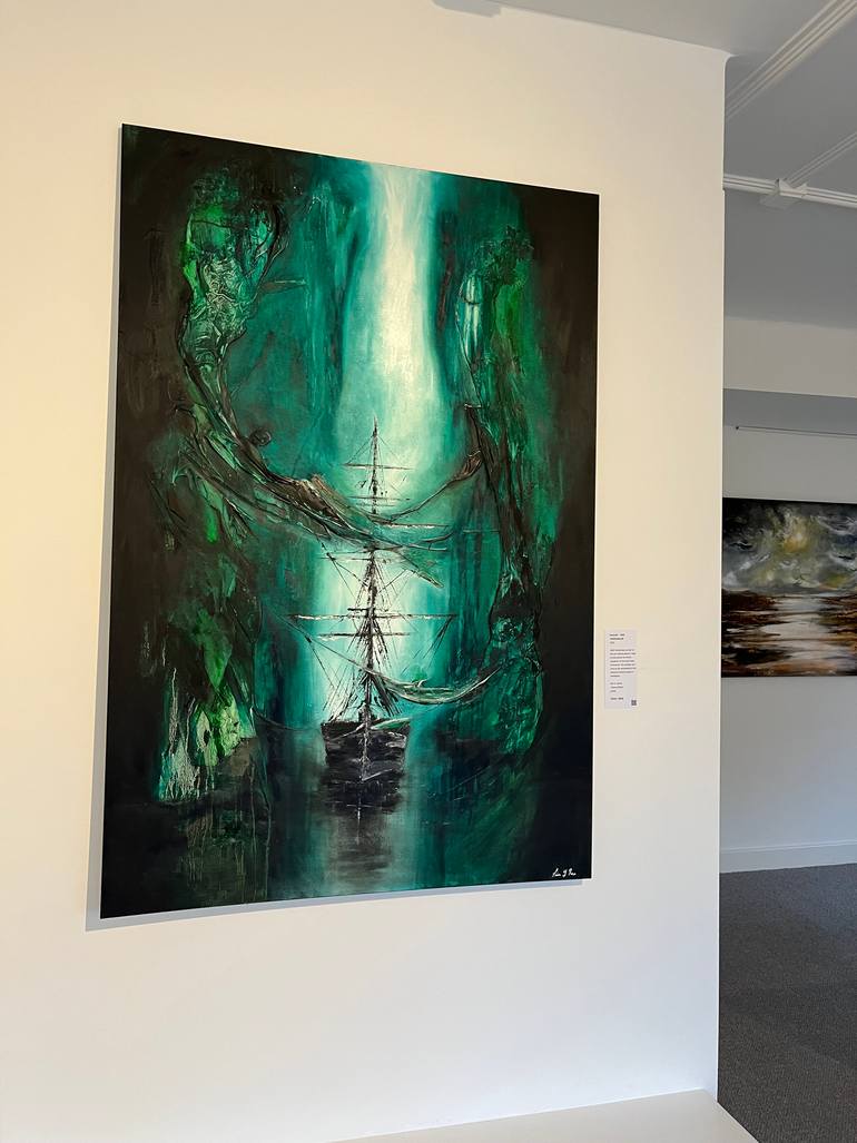 Original Conceptual Abstract Painting by Fiona J Rose