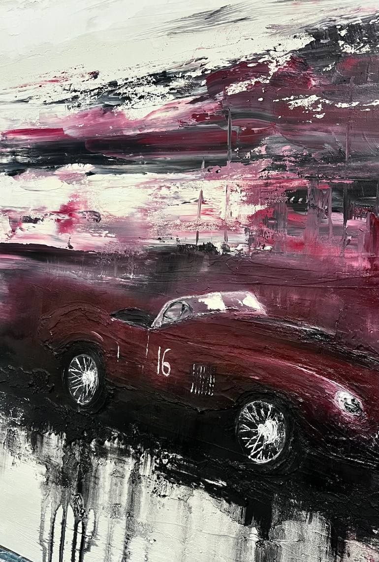 Original Abstract Expressionism Car Painting by Fiona J Rose