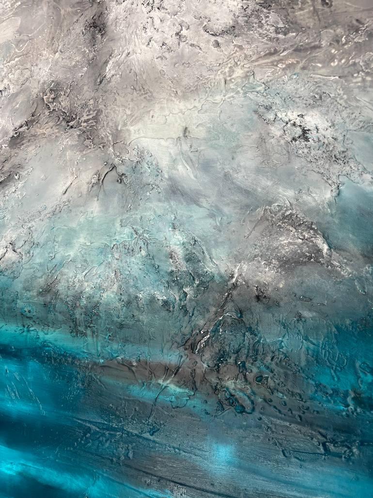 Original Abstract Expressionism Abstract Painting by Fiona J Rose