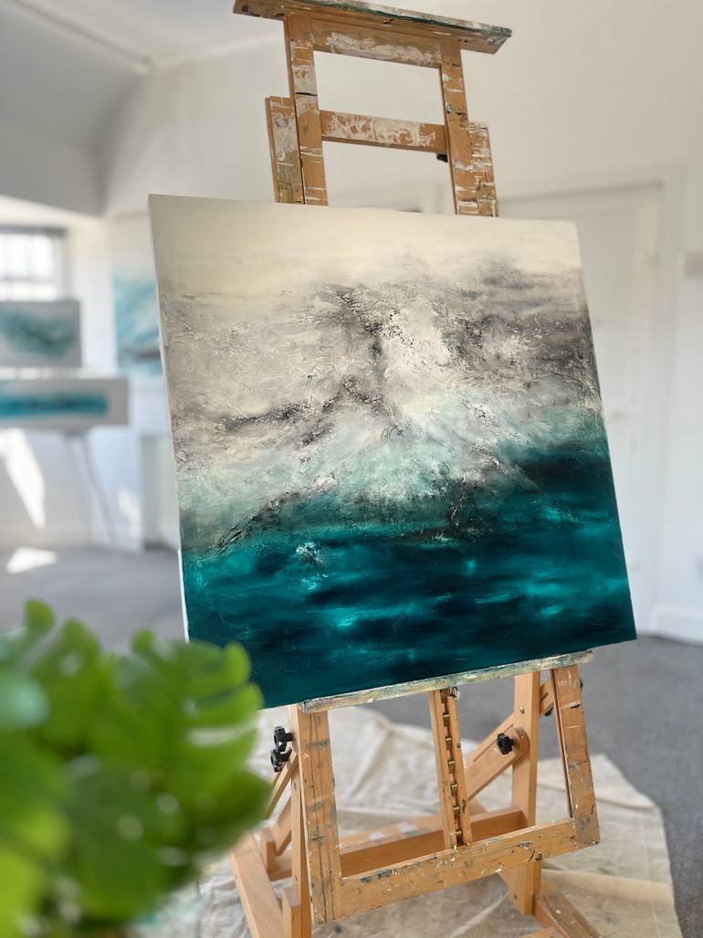 Original Abstract Expressionism Abstract Painting by Fiona J Rose