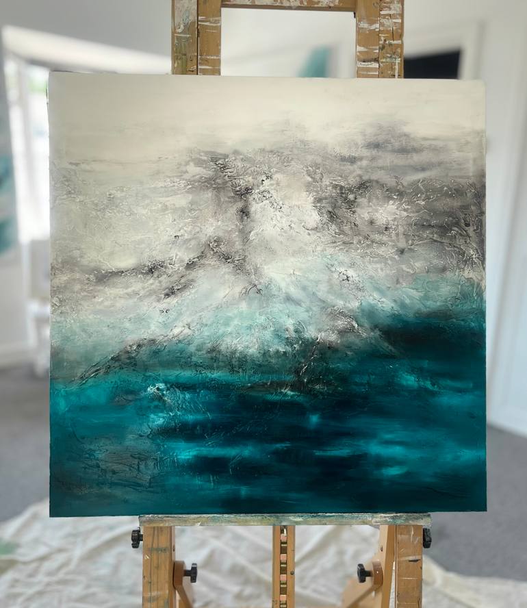 Original Abstract Expressionism Abstract Painting by Fiona J Rose