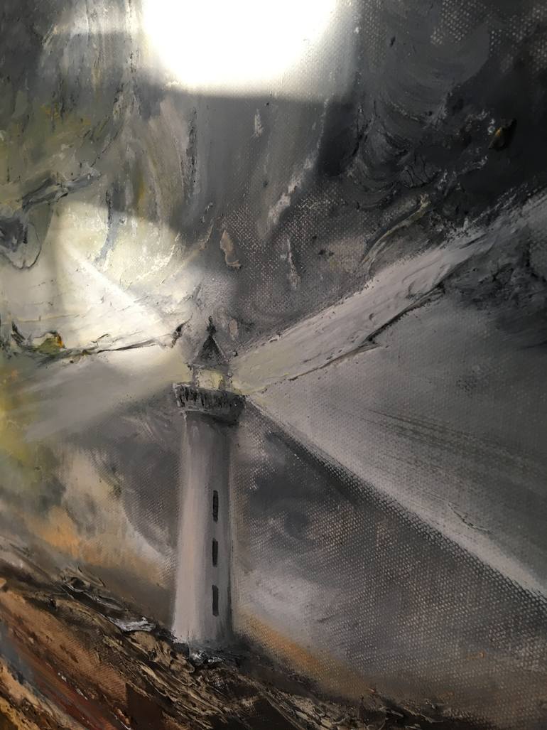 Original Impressionism Seascape Painting by Fiona J Rose