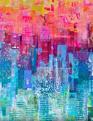 Print of Abstract Expressionism Abstract Mixed Media by Lizzy Mango