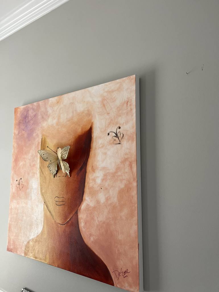 Original 3d Sculpture Portrait Painting by Grace Bullock