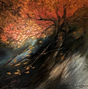Original Impressionism Tree Paintings by Thien Ha