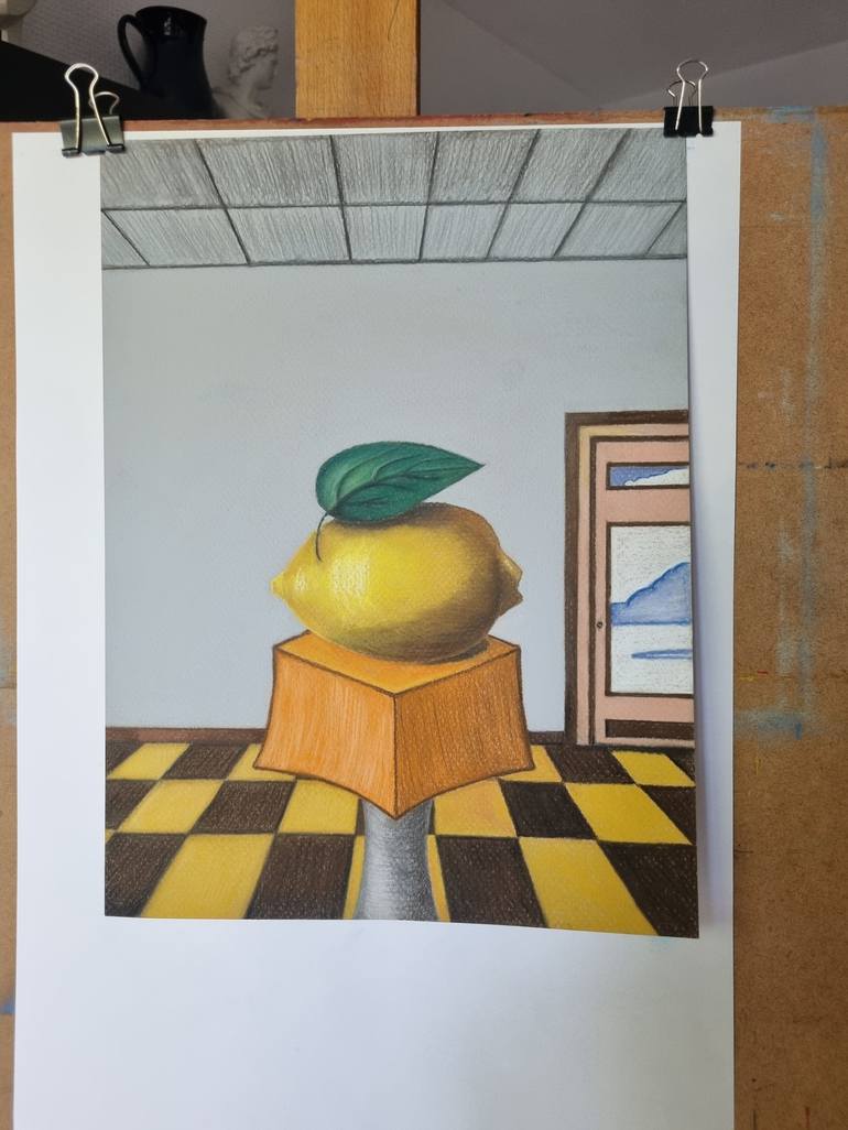 Original Surrealism Still Life Drawing by Lili Cabarli