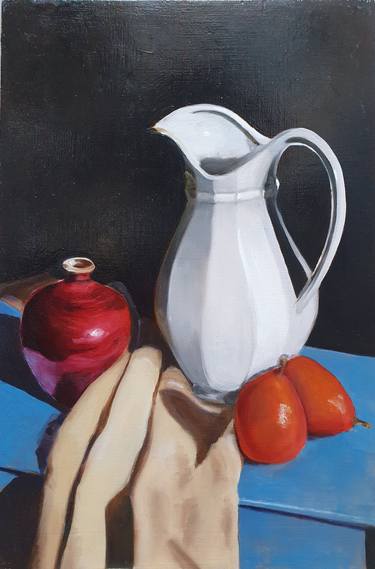 Original Still Life Paintings by Lili Cabarli