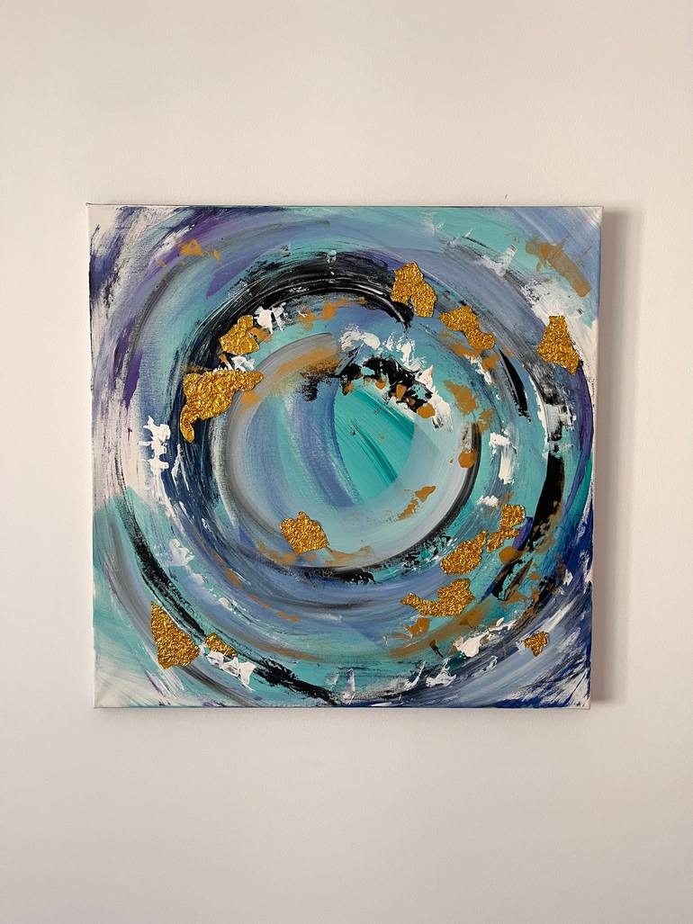 Original Abstract Expressionism Abstract Painting by Andreea Neagoe
