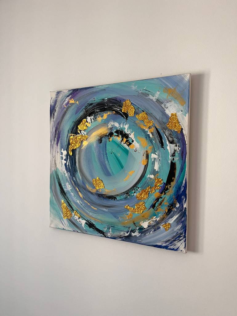Original Abstract Expressionism Abstract Painting by Andreea Neagoe