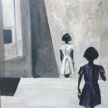 Original Figurative Children Paintings by stephanie brunton