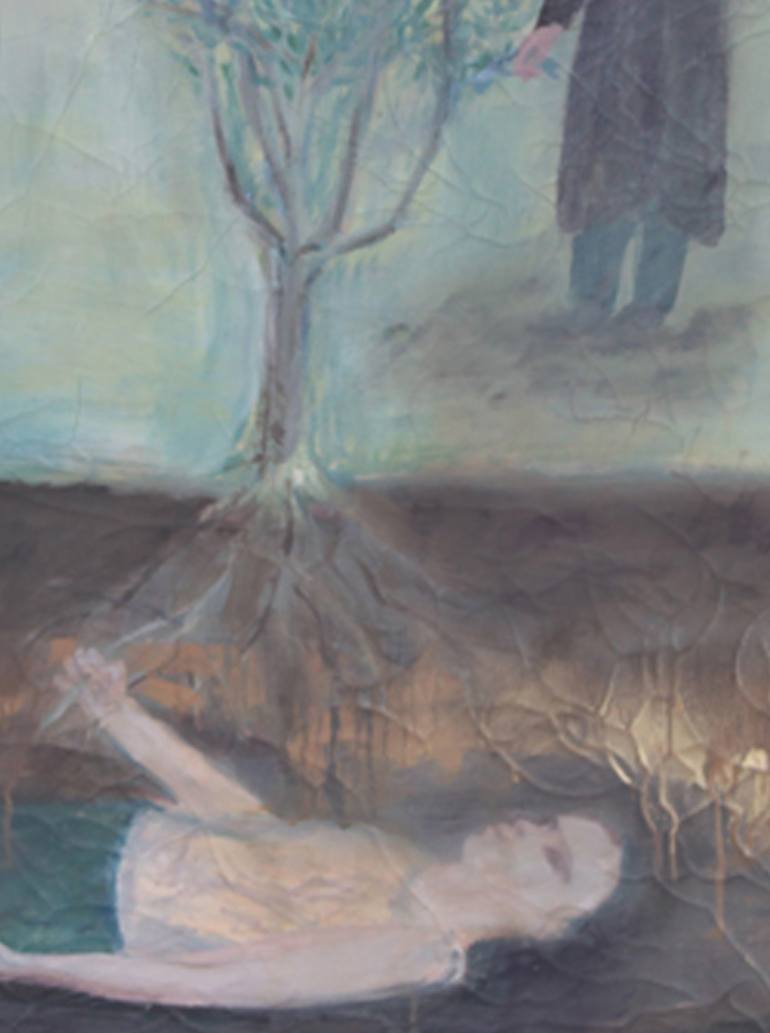 Original Expressionism Mortality Painting by stephanie brunton