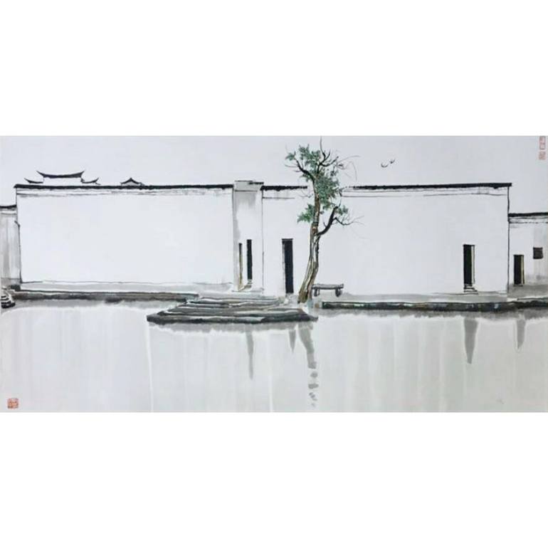 Two Swallows | Zhong Biao Painting by Yang Gallery | Saatchi Art