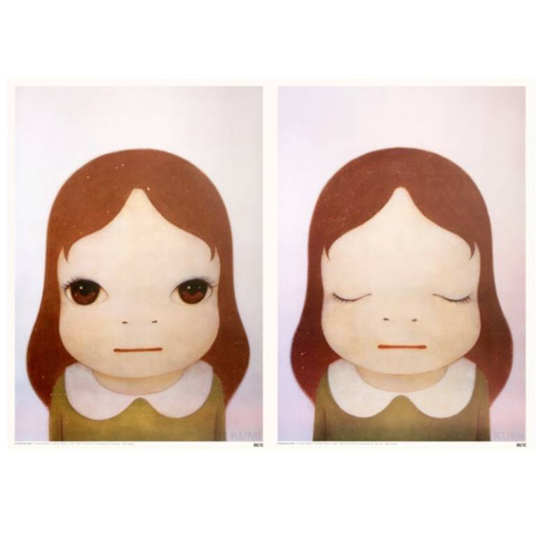 Eyes open & Closed | Yoshitomo Nara Printmaking by Yang Gallery ...