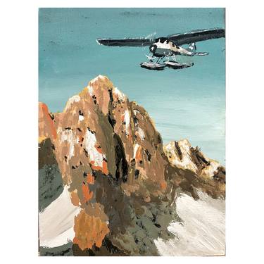 Print of Realism Airplane Paintings by zidan bagaskara