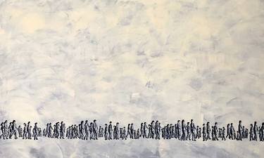 Original Conceptual People Painting by René Portenier