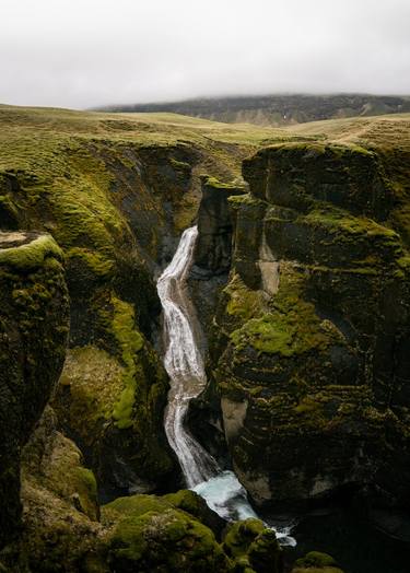 Icelandic landscape. Mögáfoss waterfall thumb