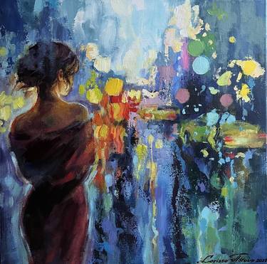 Original Impressionism Women Paintings by Larissa Abtova