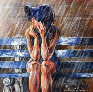 Original Figurative Women Paintings by Larissa Abtova