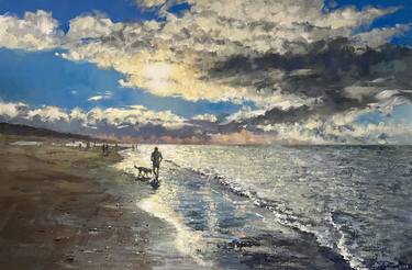 Original Beach Paintings by Larissa Abtova