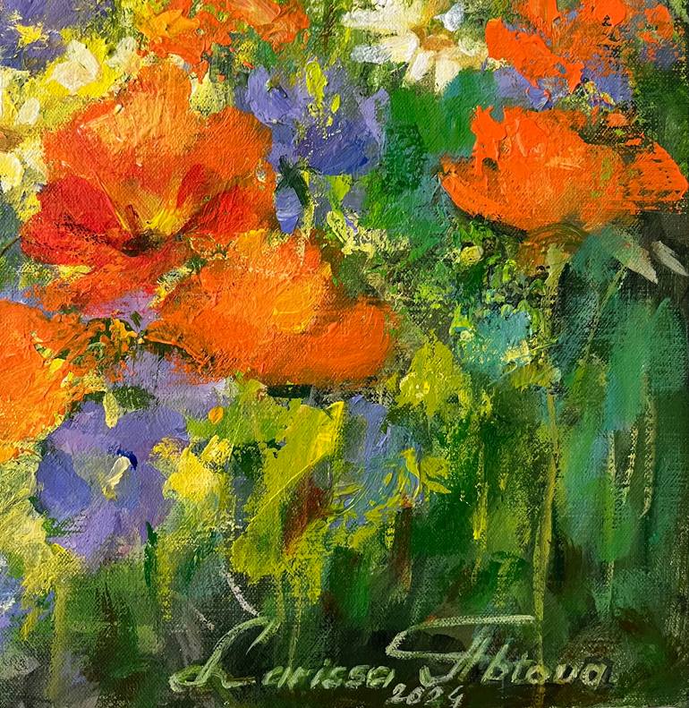 Original Expressionism Landscape Painting by Larissa Abtova