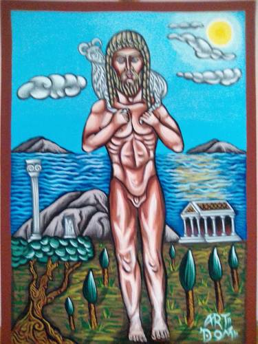 Original Classical mythology Paintings by Kiriakos Georgopoulos