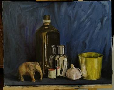 Bottles, Bucket, Bulky Elephant & Bulb of Garlic thumb
