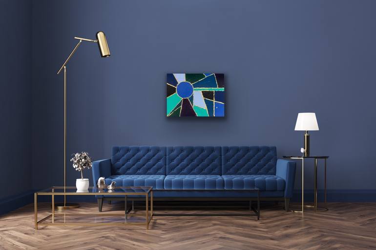 Original Abstract Geometric Painting by Irina Eletskaya