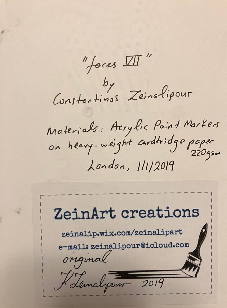 Original Contemporary Abstract Drawing by Constantinos Zeinalipour