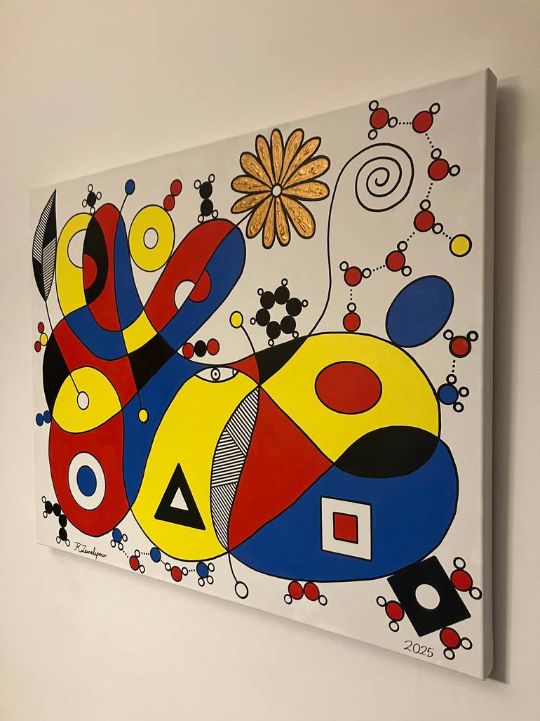 Original Abstract Expressionism Abstract Painting by Constantinos Zeinalipour