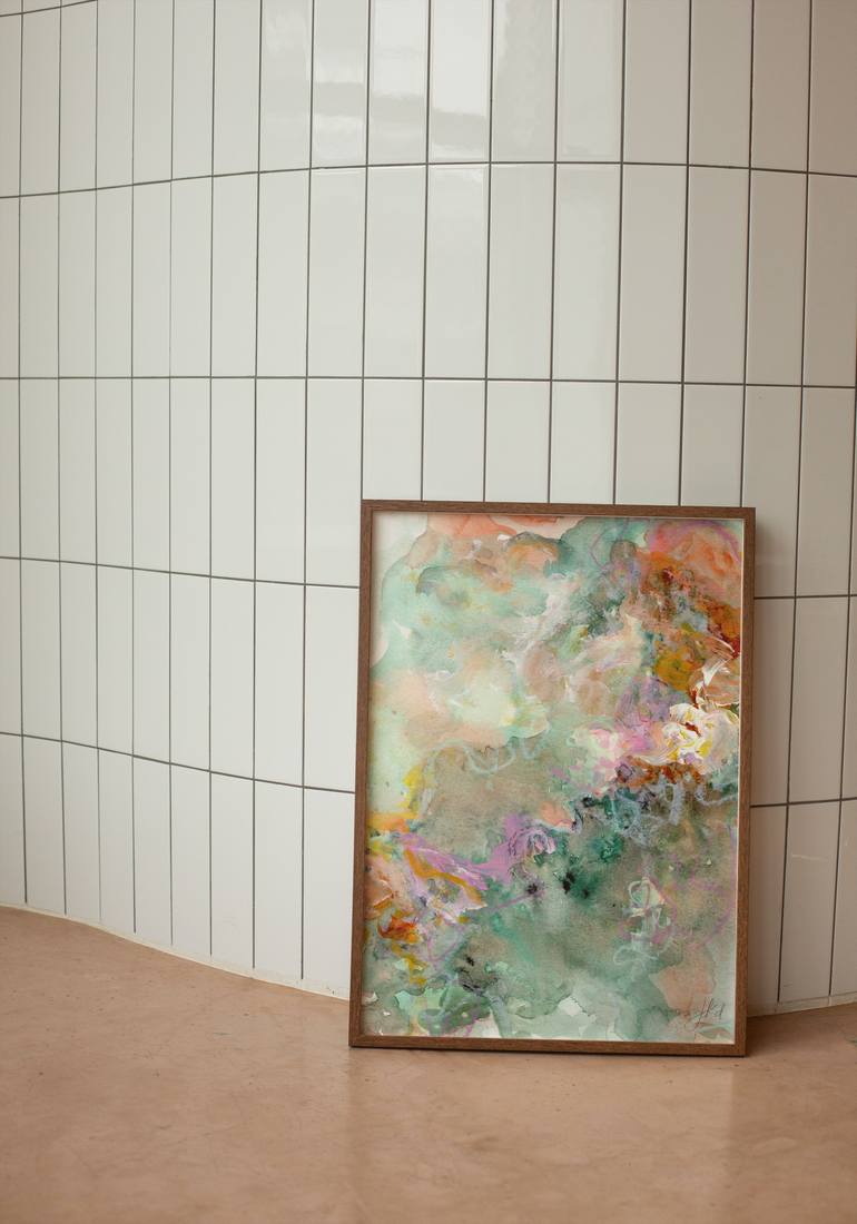 Original Abstract Expressionism Abstract Painting by Jenny Kim