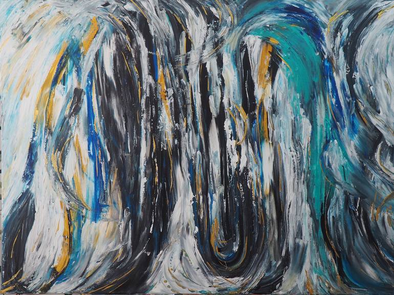 Original Abstract Expressionism Abstract Paintings by Leona Mason