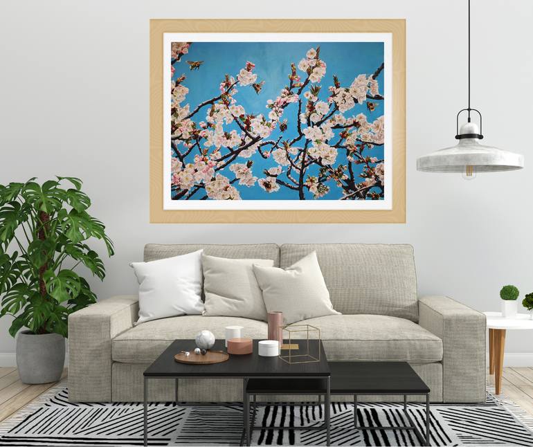 Original Contemporary Floral Painting by Leona Mason
