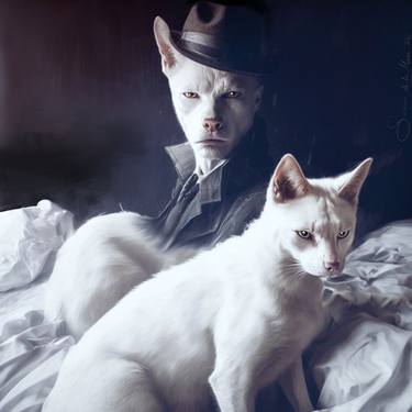 pets cat dog surrealism weird fine art digital manipulated