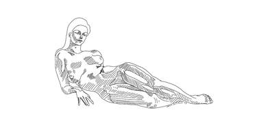 Original Nude Drawings by Sarnia de la Mare FRSA