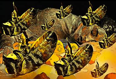 Original Conceptual Abstract Digital by Sarnia De La Mare