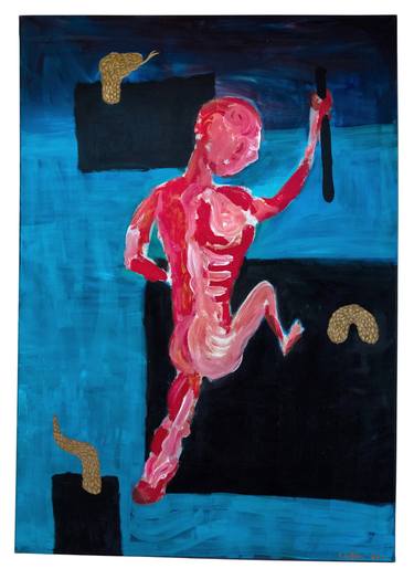 Original Figurative Men Paintings by Ignas Posattinis