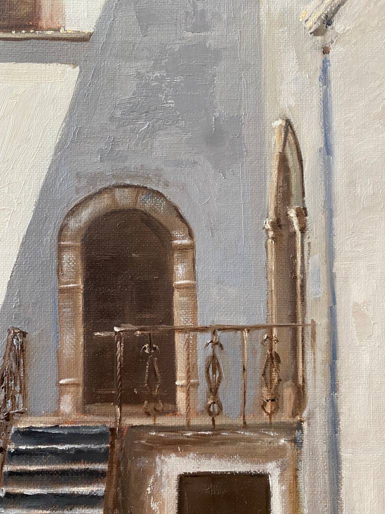 Original Impressionism Architecture Painting by Khalil Salame