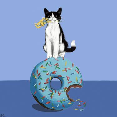 Cat and donut thumb