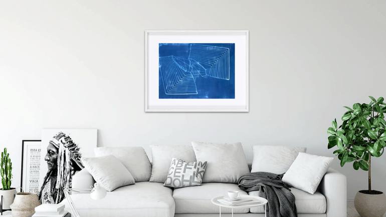 Original Abstract Architecture Painting by Michelle Kaufmann