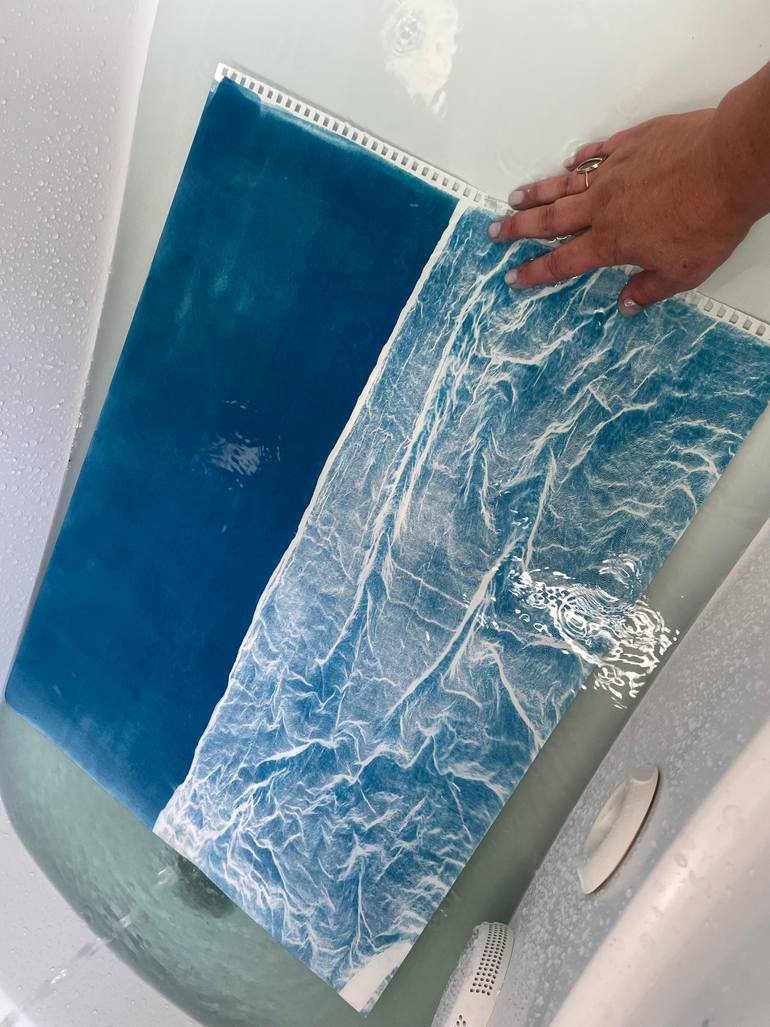 Original Abstract Water Painting by Michelle Kaufmann