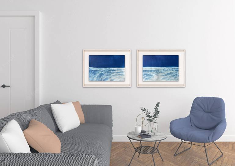 Original Abstract Water Painting by Michelle Kaufmann