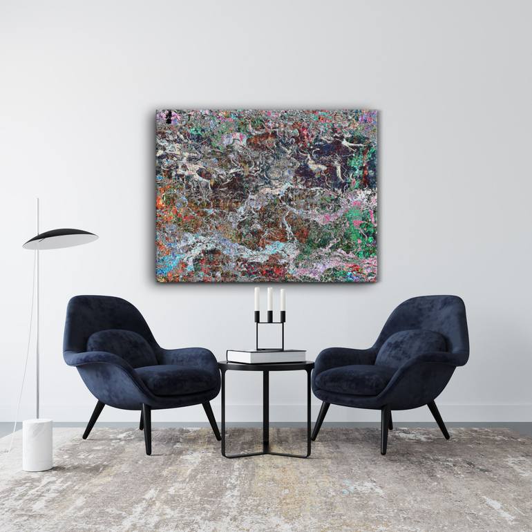 Original Abstract Expressionism Abstract Printmaking by Grymc Art