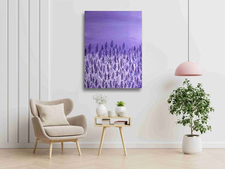 Original Abstract Botanic Painting by Sevinc Ferecova