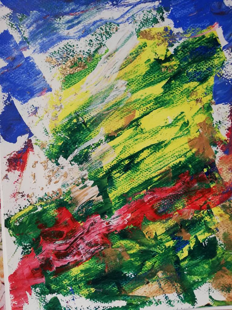 Original Abstract Expressionism Abstract Painting by Creator Art