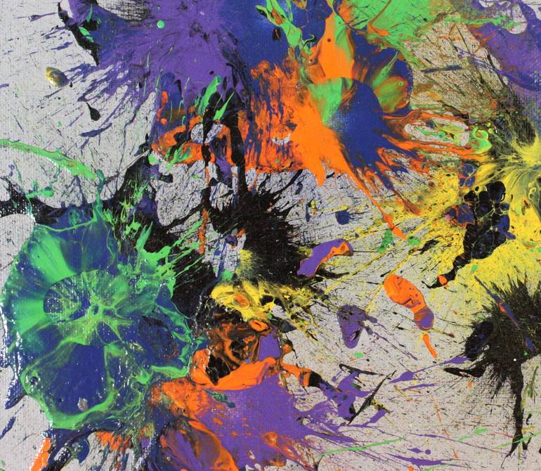 Original Abstract Expressionism Abstract Painting by Terry Hrynyshyn