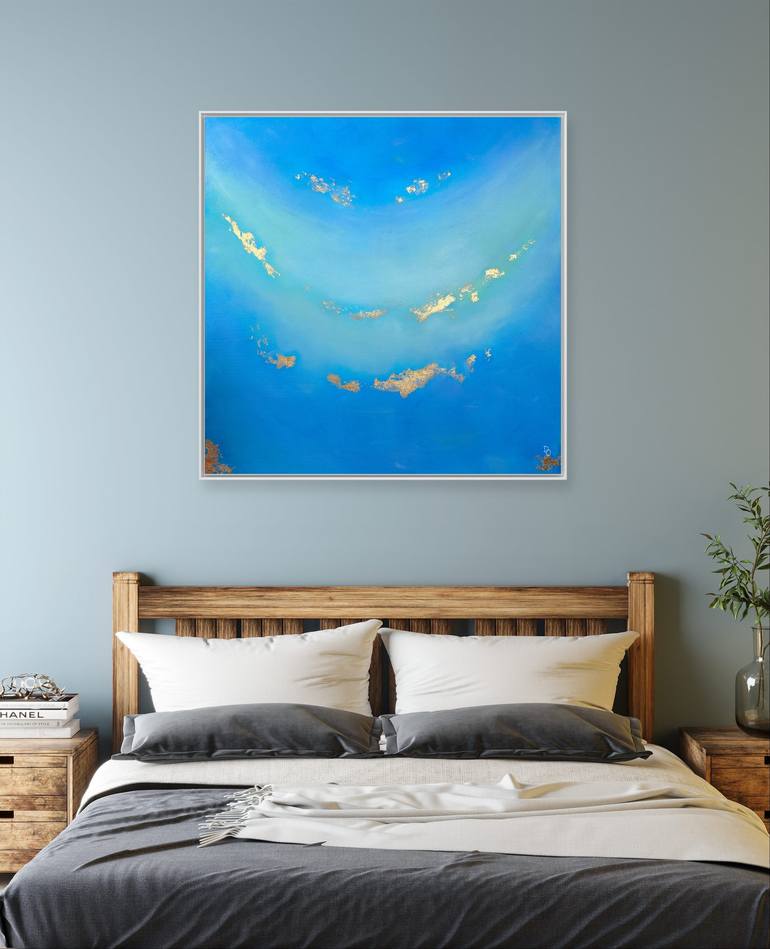 Original Abstract Beach Painting by Olga Diabina