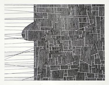 Original Abstract Architecture Drawings by Stephen Grossman