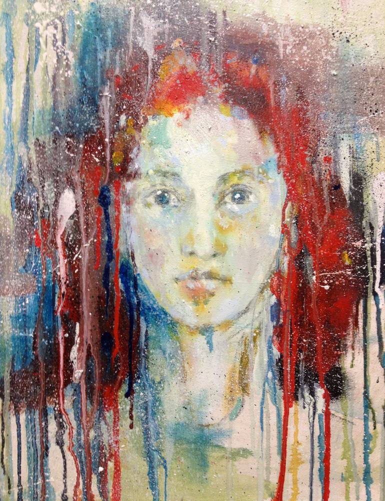 bewildered Painting by Monika St van der Wel | Saatchi Art