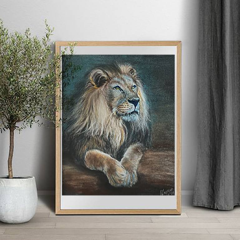 Original Realism Animal Drawing by Oksana Suprun